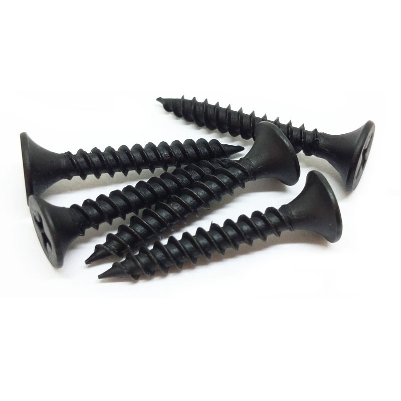 Black drywall screw for plastic board or wood factory and suppliers